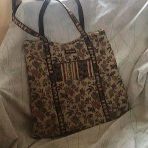 longaberger Autum print tote